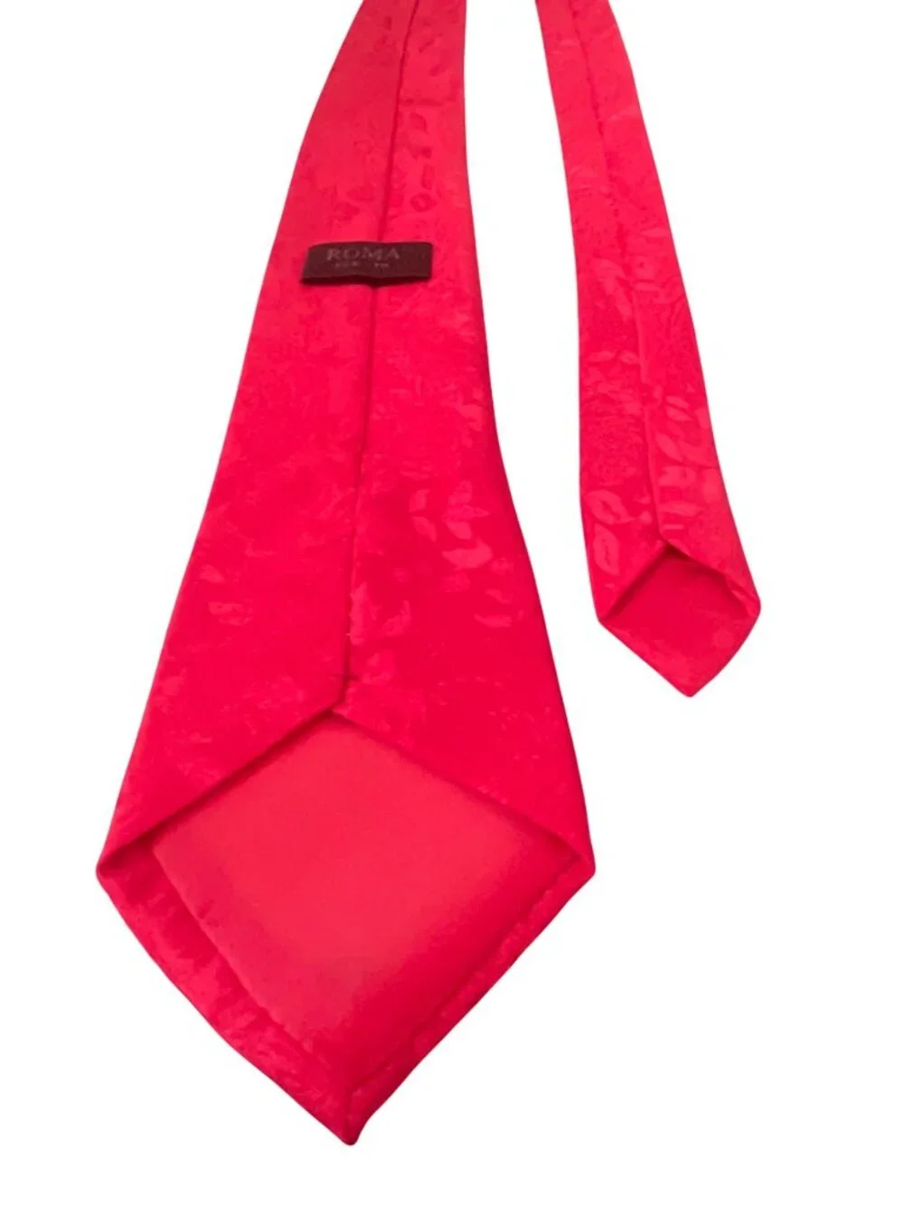 Lot of 4 Silk Neck Tie Set Roma & Gold City Solid Blue & Ivory & Red & Black
